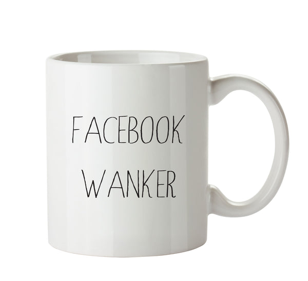 Facebook Wanker - Adult Mug – printed mug product image 1