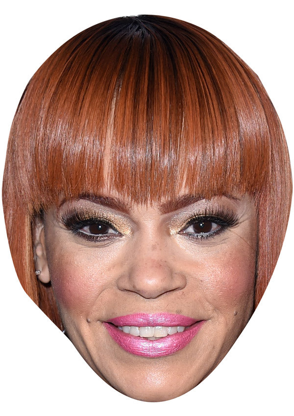 FAITH EVANS JB - Music Star Fancy Dress Cardboard Celebrity Party Face Mask