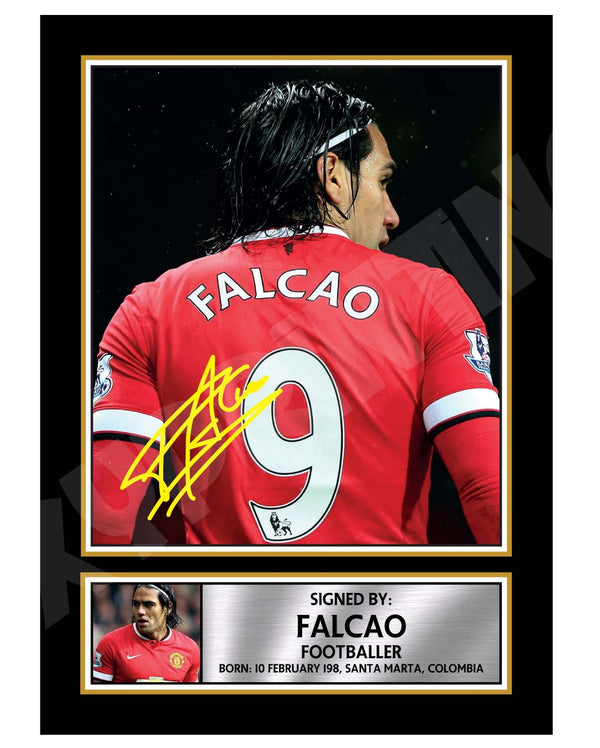 FALCO 2 Football Player Printed Signature Print