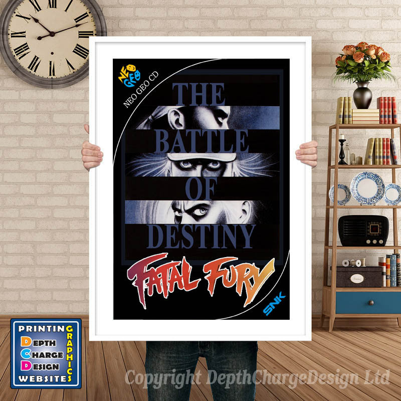 FATAL FURY NEO GEO GAME INSPIRED THEME Retro Gaming Poster A4 A3 A2 Or A1