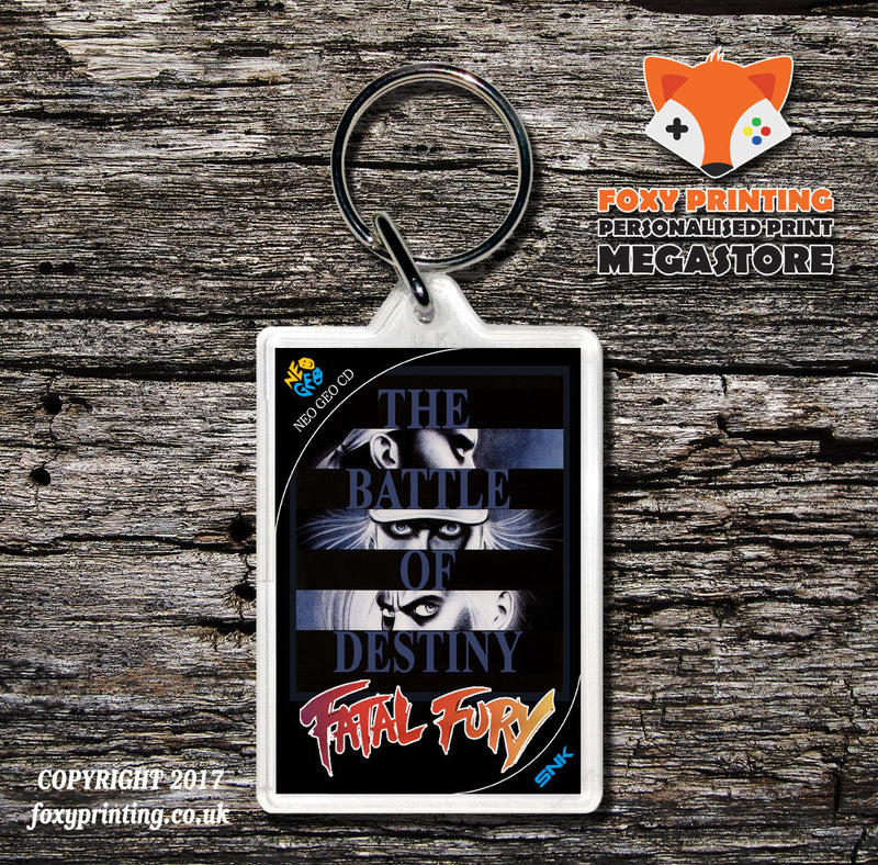 FATAL FURY NEO GEO CD Game Inspired Retro Gaming Keyring