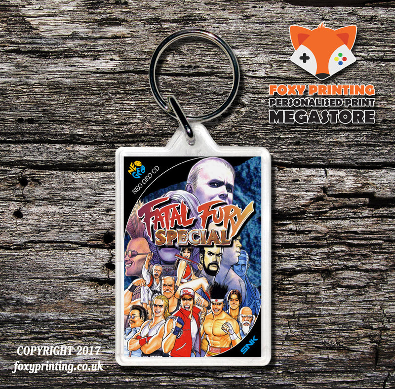 FATAL FURY SPECIAL NEO GEO CD Game Inspired Retro Gaming Keyring