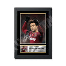 FELIPE ANDERSON 2 Limited Edition Football Player Signed Print - Football