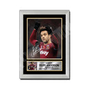 FELIPE ANDERSON 2 Limited Edition Football Player Signed Print - Football