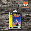 Fax An Adu Retro NES Game Cover Art Gaming Keyring