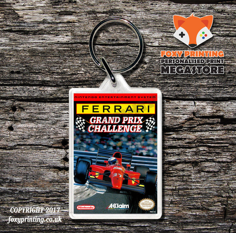 FELIX Retro NES Game Cover Art Gaming Keyring