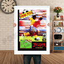 FEVER PITCH SOCCER JAGUAR CD Retro GAME INSPIRED THEME Nintendo NES Gaming A4 A3 A2 Or A1 Poster Art 122