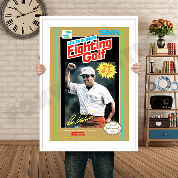 Fighting Golf Retro Game Inspired Theme Nintendo NES Gaming