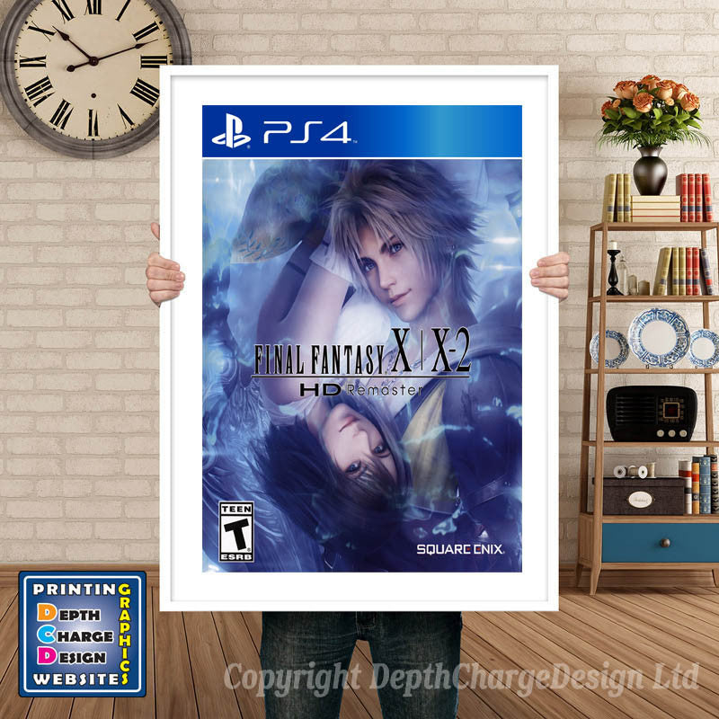 FINAL FANTASY X 2 PS4 GAME INSPIRED THEME PS4 GAME INSPIRED THEME Retro Gaming Poster A4 A3 A2 Or A1