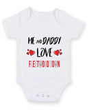 Me and Daddy Love FLEETWOOD TOWN Personalised FOOTBALL TEAM Baby Grow