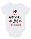 Me and My Godmother Love FLEETWOOD TOWN Personalised FOOTBALL TEAM Baby Grow