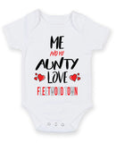 Me and My Aunty Love FLEETWOOD TOWN Personalised FOOTBALL TEAM Baby Grow