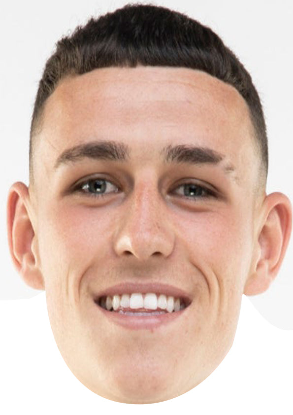 Phil Foden Face Mask – Fancy Dress Cardboard Costume Mask