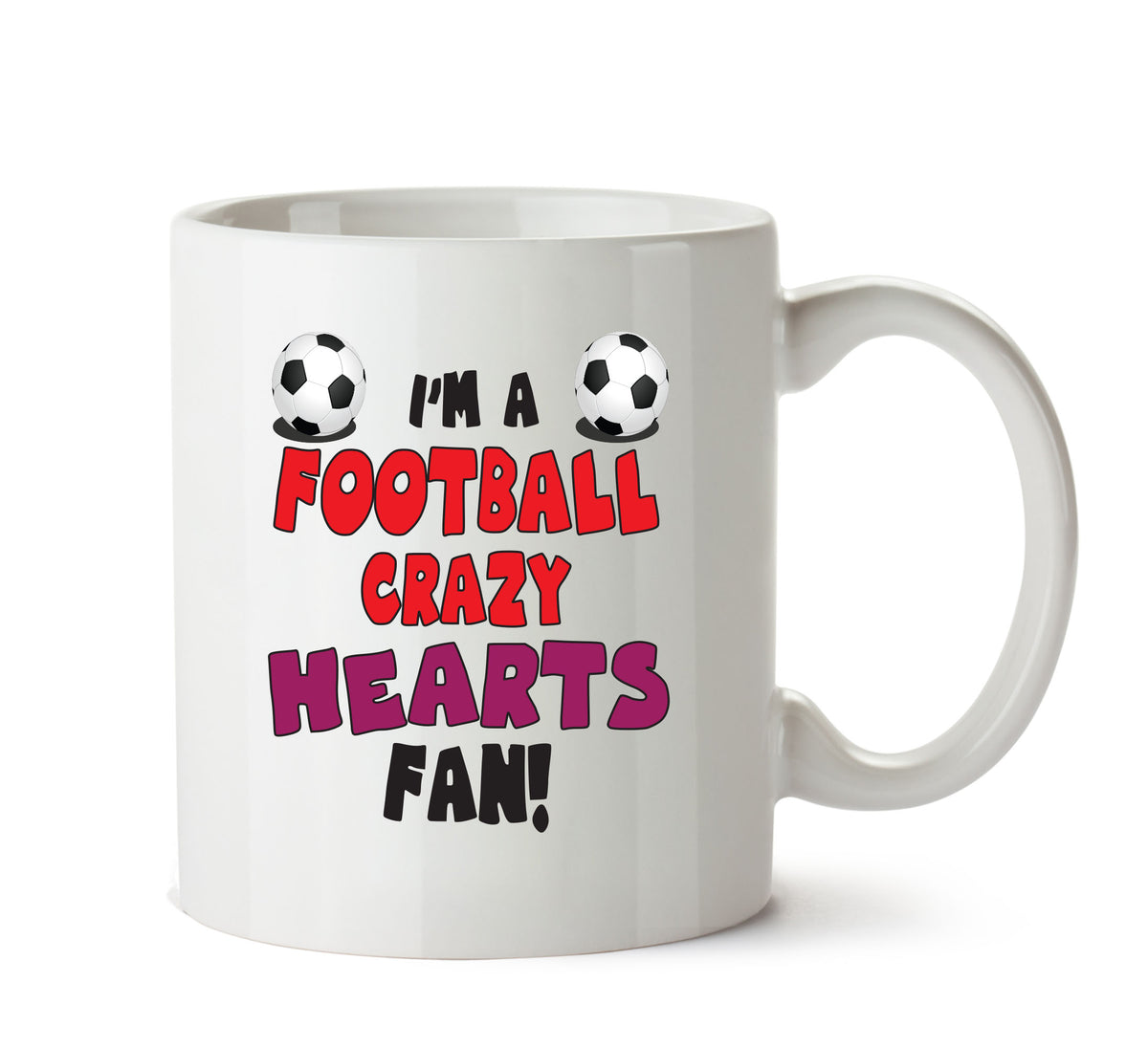 Crazy Hearts Fan Football Crazy Mug Adult Mug Office Mug – printed mug product image 1