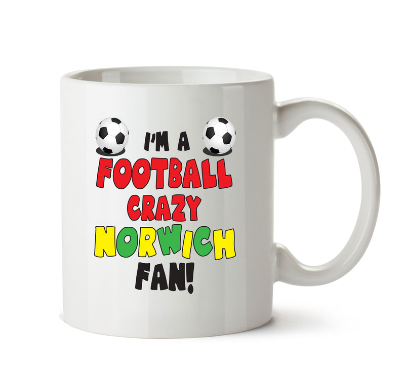 Crazy Norwich Fan Football Crazy Mug Adult Mug Office Mug