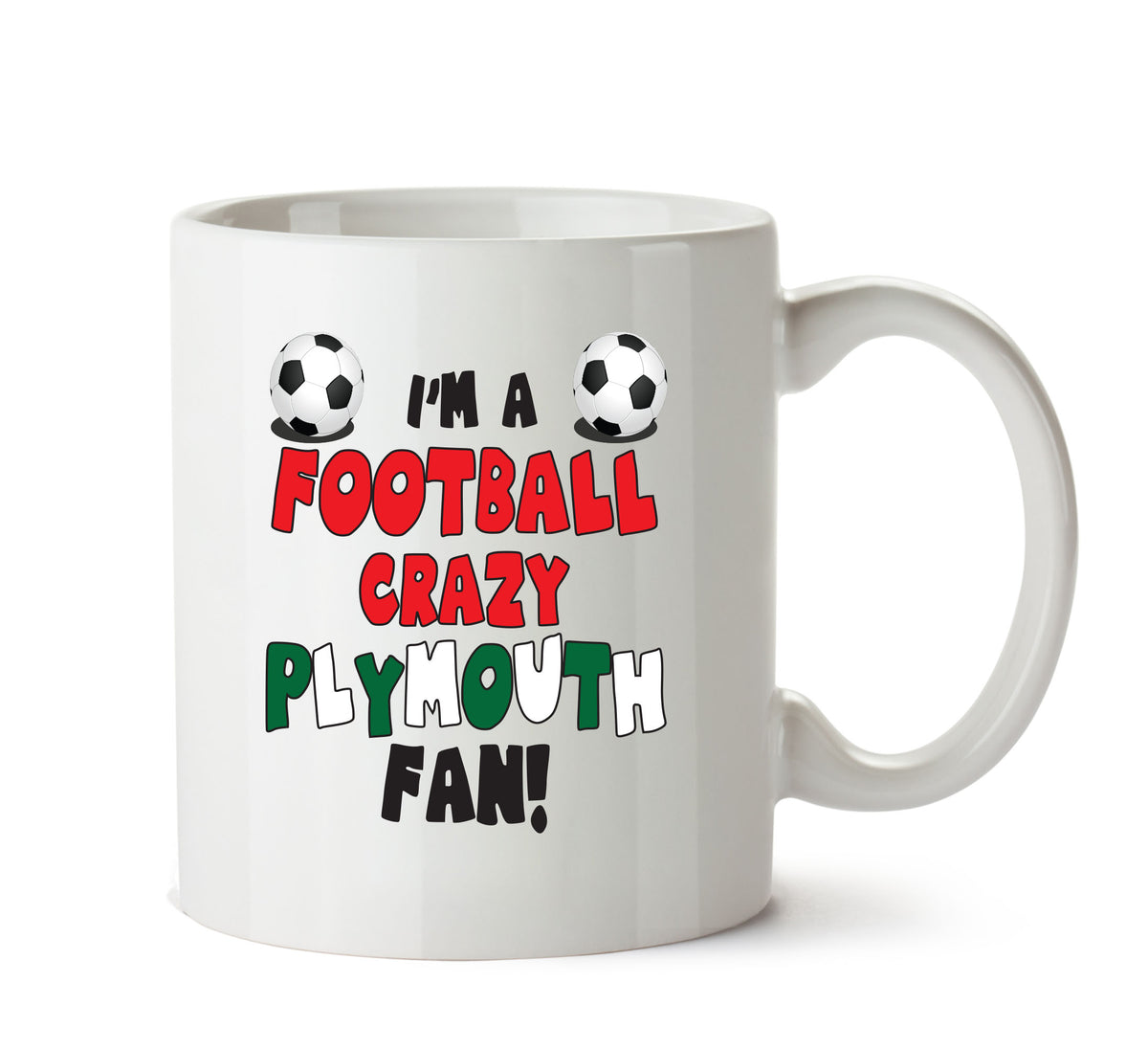 Crazy Plymouth Fan Football Crazy Mug Adult Mug Office Mug – printed mug product image 1