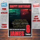 FORCE AWAKENS 8 BM THEME INSPIRED Style PERSONALISED Kids Adult FUNNY Birthday Card