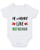 Me and Mummy love FOREST GREEN ROVERS Personalised FOOTBALL TEAM Baby Grow