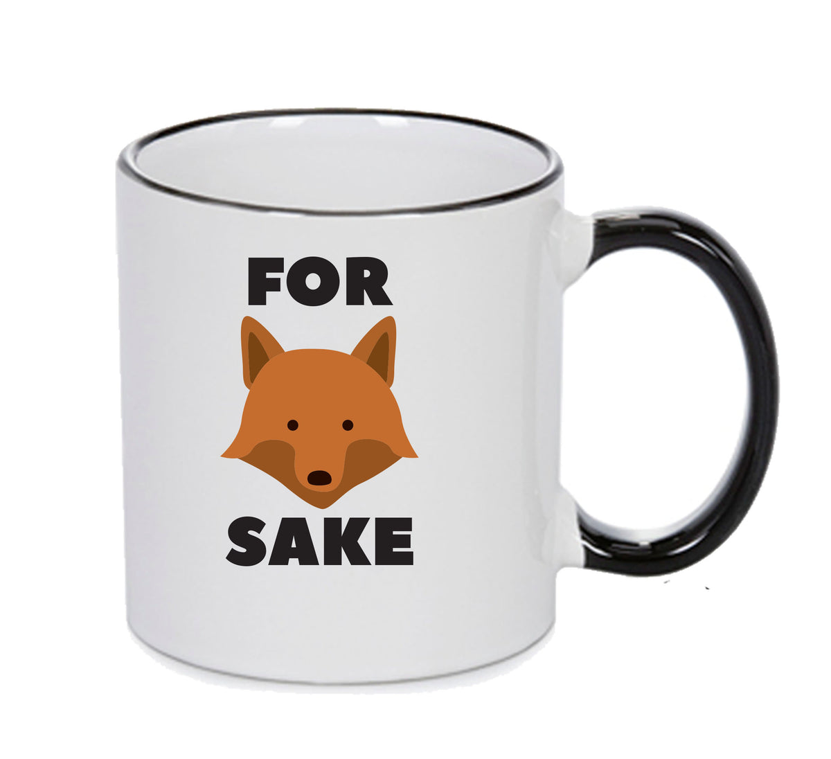 FOR FOX SAKE Mug Adult Mug Gift – printed mug product image 1