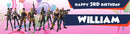 Fortnite Children's Birthday Banner Thin 2