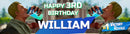 Fortnite Children's Birthday Banner Thin 4