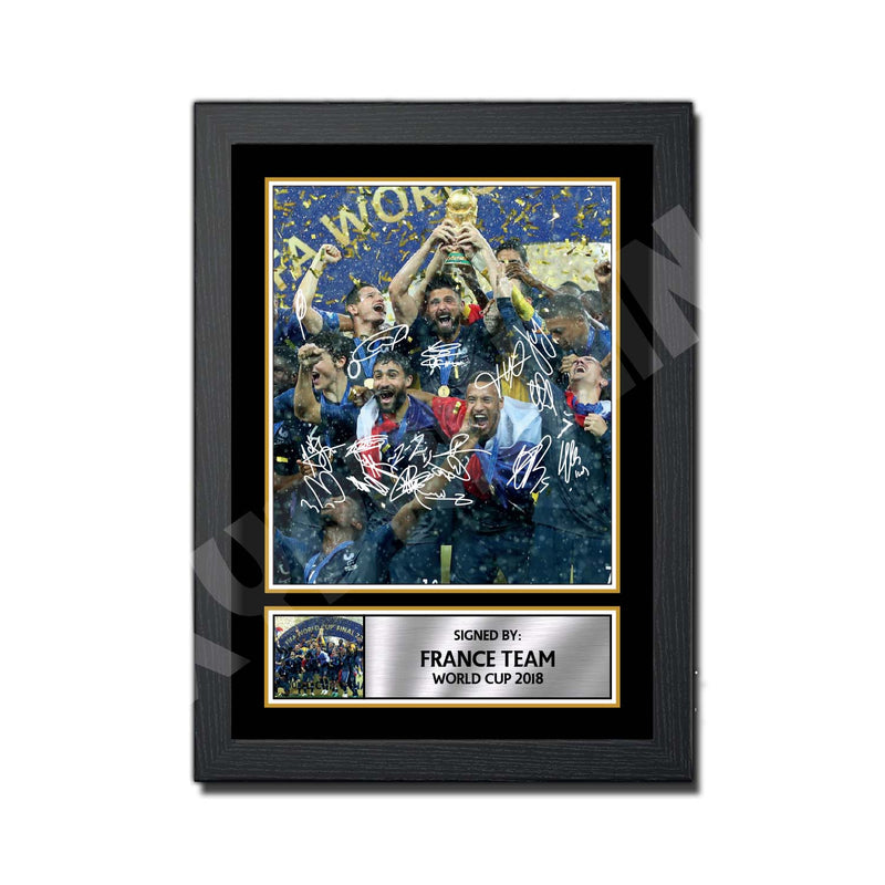 FRANCE TEAM WORLD CUP 2018 Limited Edition Football Player Signed Print - Football