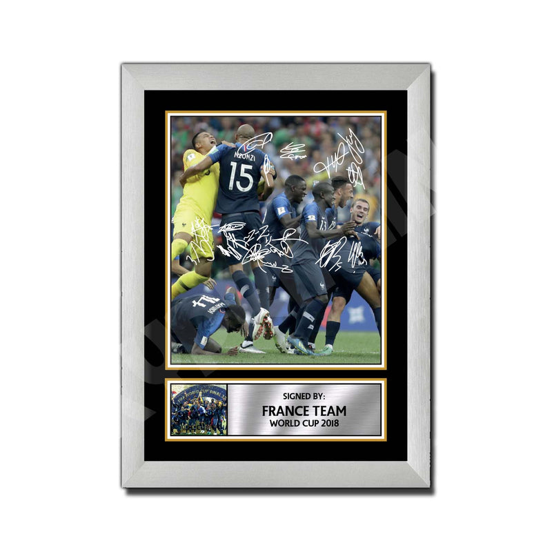 FRANCE TEAM WORLD CUP 2018 2 Limited Edition Football Player Signed Print - Football