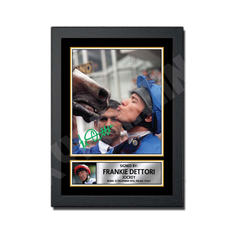 FRANKIE DETTORI Limited Edition Horse Racer Signed Print - Horse Racing