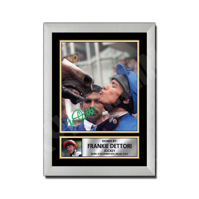 FRANKIE DETTORI Limited Edition Horse Racer Signed Print - Horse Racing