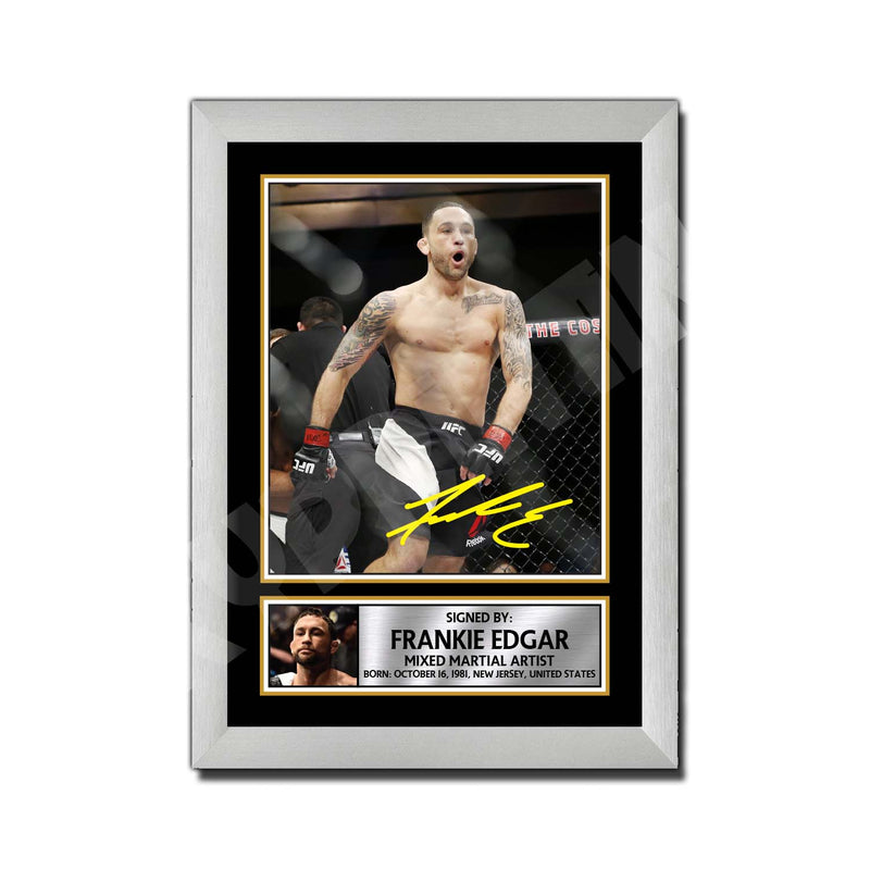 FRANKIE EDGAR Limited Edition MMA Wrestler Signed Print - MMA Wrestling