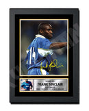 FRANK SINCLAIR Limited Edition Football Player Signed Print - Football