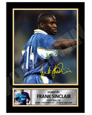 FRANK SINCLAIR Limited Edition Football Player Signed Print - Football