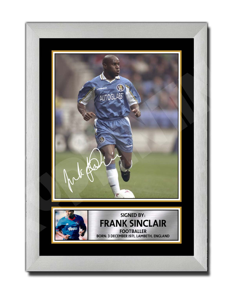 FRANK SINCLAIR 2 Limited Edition Football Player Signed Print - Football
