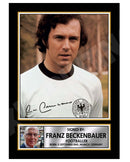 FRANZ BECKENBAUER Limited Edition Football Player Signed Print - Football