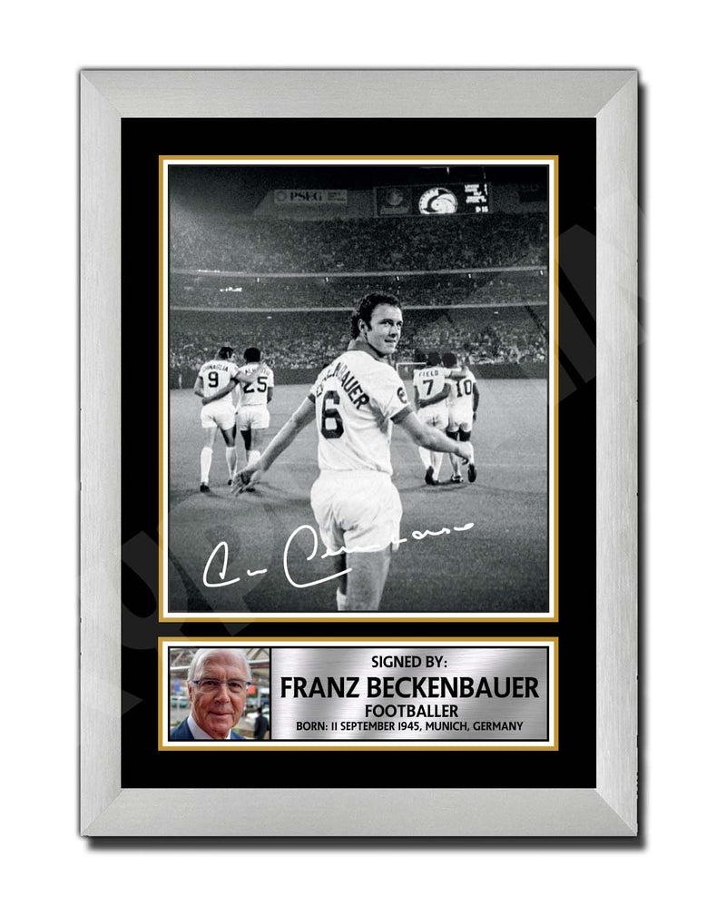 FRANZ BECKENBAUER 2 Limited Edition Football Player Signed Print - Football