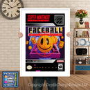 Faceball 2000 Super Nintendo GAME INSPIRED THEME Retro Gaming Poster A4 A3 A2 Or A1