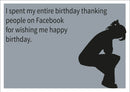 Faceook Thankyous INSPIRED Adult Personalised Birthday Card Birthday Card
