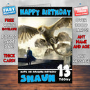 Fantastic Beasts 2 THEME INSPIRED Style PERSONALISED Kids Adult FUNNY Birthday Card