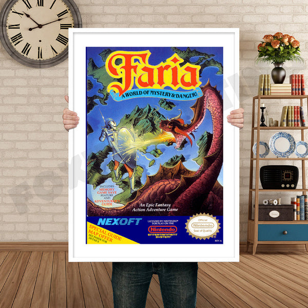 Faria Retro Game Inspired Theme Nintendo NES Gaming