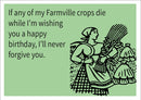 Farmville Crops INSPIRED Adult Personalised Birthday Card Birthday Card