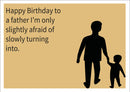 Father And Son INSPIRED Adult Personalised Birthday Card Birthday Card