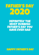 Father's Day Card 15 Most rubbish fathers day