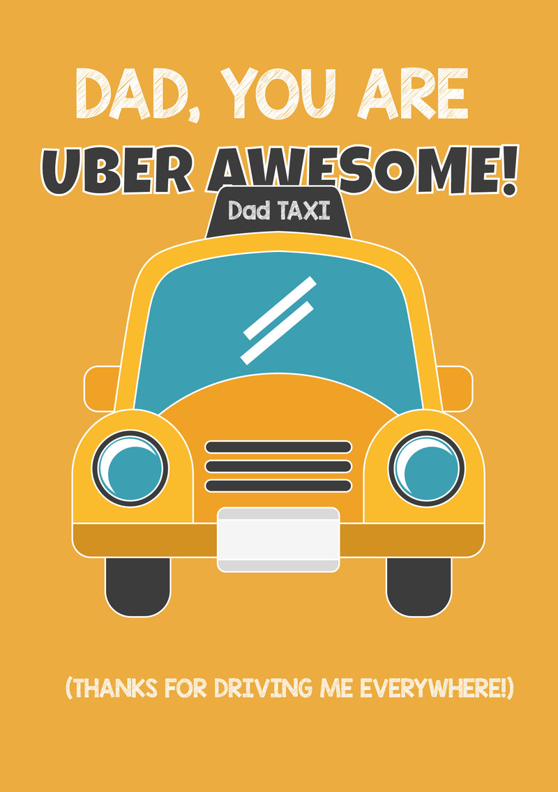 Father's Day Card 17 UBER AWESOME