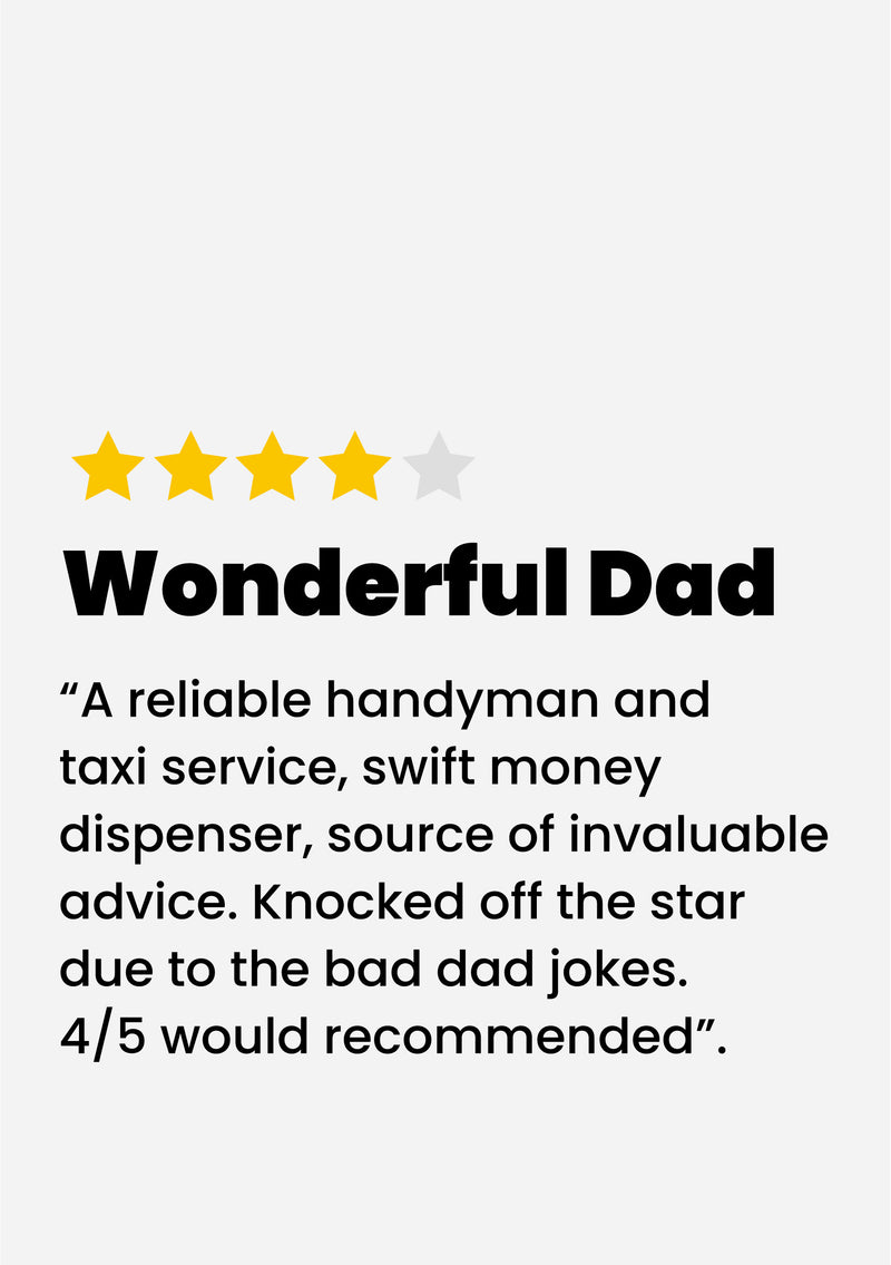 Father's Day Card 8 Wonderful Father