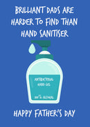 Father's Day Card 95 BRILLIANT DADS ARE HARDER TO FIND THAN HAND SANITISER