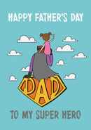 Father's Day Card 99 to my super hero