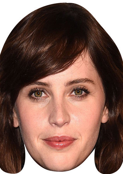 Felicity Jones TV STARS 2018 Celebrity Face Mask Fancy Dress Cardboard Costume Mask