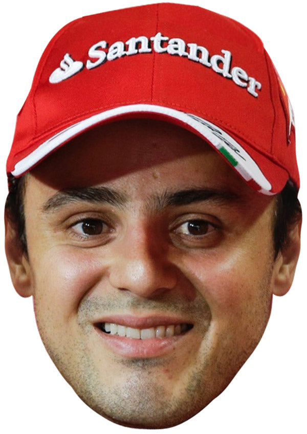 FELIPE MASSA JB - Formula 1 Driver Fancy Dress Cardboard Celebrity Party Face Mask