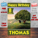 Ferdinand Artwork Theme Style Personalised Kids Inspired Movie Birthday Card (SA)