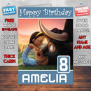 Ferdinand Hd 2017 Theme Style Personalised Kids Inspired Movie Birthday Card (SA)